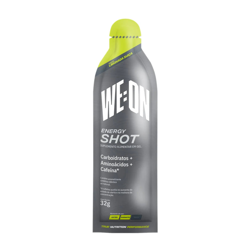 Energy Shot - Sabor Limonada Suiça - Com cafeína - Suplemento em gel